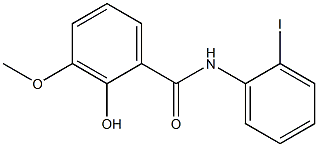 2-hydroxy-N-(2-iodophenyl)-3-methoxybenzamide Struktur