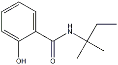 2-hydroxy-N-(2-methylbutan-2-yl)benzamide Struktur