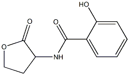 2-hydroxy-N-(2-oxooxolan-3-yl)benzamide Struktur