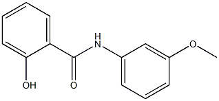 2-hydroxy-N-(3-methoxyphenyl)benzamide Struktur