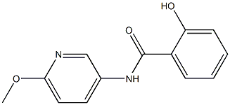 2-hydroxy-N-(6-methoxypyridin-3-yl)benzamide Struktur