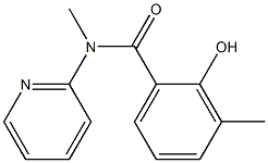 2-hydroxy-N,3-dimethyl-N-(pyridin-2-yl)benzamide Struktur