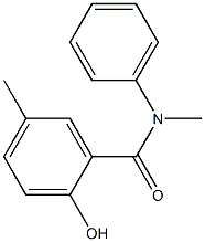 2-hydroxy-N,5-dimethyl-N-phenylbenzamide Struktur