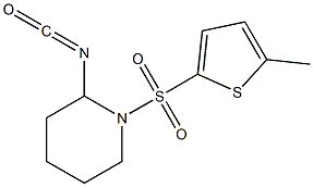 2-isocyanato-1-[(5-methylthiophene-2-)sulfonyl]piperidine Struktur