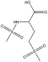 2-methanesulfonamido-4-methanesulfonylbutanoic acid Struktur