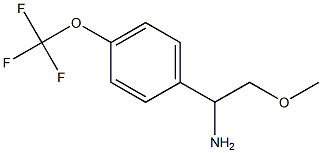 2-methoxy-1-[4-(trifluoromethoxy)phenyl]ethan-1-amine Struktur