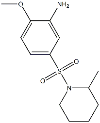 2-methoxy-5-[(2-methylpiperidine-1-)sulfonyl]aniline Struktur