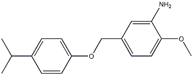 2-methoxy-5-[4-(propan-2-yl)phenoxymethyl]aniline Struktur