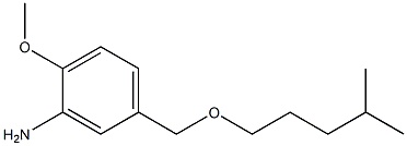 2-methoxy-5-{[(4-methylpentyl)oxy]methyl}aniline Struktur