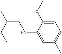 2-methoxy-5-methyl-N-(2-methylbutyl)aniline Struktur