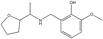 2-methoxy-6-({[1-(oxolan-2-yl)ethyl]amino}methyl)phenol Struktur