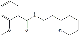 2-methoxy-N-(2-piperidin-2-ylethyl)benzamide Struktur