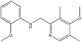 2-methoxy-N-[(4-methoxy-3,5-dimethylpyridin-2-yl)methyl]aniline Struktur