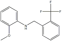 2-methoxy-N-{[2-(trifluoromethyl)phenyl]methyl}aniline Struktur