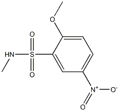 2-methoxy-N-methyl-5-nitrobenzene-1-sulfonamide Struktur