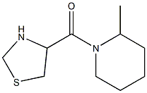 2-methyl-1-(1,3-thiazolidin-4-ylcarbonyl)piperidine Struktur