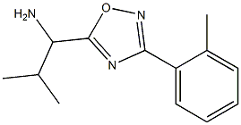 2-methyl-1-[3-(2-methylphenyl)-1,2,4-oxadiazol-5-yl]propan-1-amine Struktur