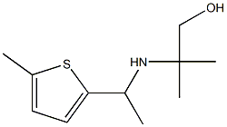 2-methyl-2-{[1-(5-methylthiophen-2-yl)ethyl]amino}propan-1-ol Struktur