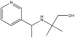 2-methyl-2-{[1-(pyridin-3-yl)ethyl]amino}propan-1-ol Struktur