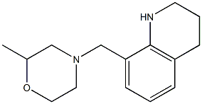 2-methyl-4-(1,2,3,4-tetrahydroquinolin-8-ylmethyl)morpholine Struktur