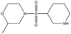 2-methyl-4-(piperidin-3-ylsulfonyl)morpholine Struktur