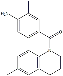 2-methyl-4-[(6-methyl-3,4-dihydroquinolin-1(2H)-yl)carbonyl]aniline Struktur