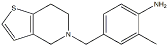 2-methyl-4-{4H,5H,6H,7H-thieno[3,2-c]pyridin-5-ylmethyl}aniline Struktur