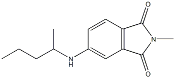 2-methyl-5-(pentan-2-ylamino)-2,3-dihydro-1H-isoindole-1,3-dione Struktur