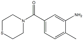 2-methyl-5-(thiomorpholin-4-ylcarbonyl)aniline Struktur