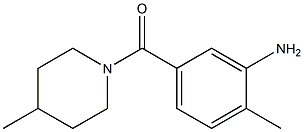 2-methyl-5-[(4-methylpiperidin-1-yl)carbonyl]aniline Struktur