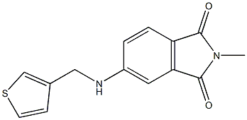 2-methyl-5-[(thiophen-3-ylmethyl)amino]-2,3-dihydro-1H-isoindole-1,3-dione Struktur