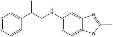 2-methyl-N-(2-phenylpropyl)-1,3-benzoxazol-5-amine Struktur