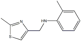 2-methyl-N-[(2-methyl-1,3-thiazol-4-yl)methyl]aniline Struktur