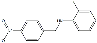 2-methyl-N-[(4-nitrophenyl)methyl]aniline Struktur