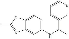 2-methyl-N-[1-(pyridin-3-yl)ethyl]-1,3-benzoxazol-5-amine Struktur