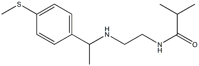 2-methyl-N-[2-({1-[4-(methylsulfanyl)phenyl]ethyl}amino)ethyl]propanamide Struktur