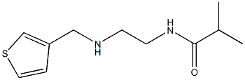 2-methyl-N-{2-[(thiophen-3-ylmethyl)amino]ethyl}propanamide Struktur