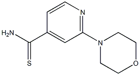 2-morpholin-4-ylpyridine-4-carbothioamide Struktur