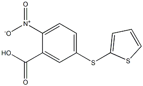 2-nitro-5-(thiophen-2-ylsulfanyl)benzoic acid Struktur