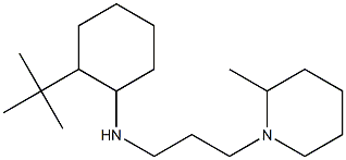 2-tert-butyl-N-[3-(2-methylpiperidin-1-yl)propyl]cyclohexan-1-amine Struktur