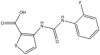 3-({[(2-fluorophenyl)amino]carbonyl}amino)thiophene-2-carboxylic acid Struktur