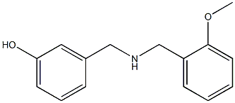 3-({[(2-methoxyphenyl)methyl]amino}methyl)phenol Struktur