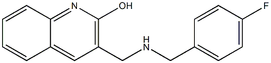 3-({[(4-fluorophenyl)methyl]amino}methyl)quinolin-2-ol Struktur