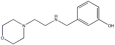 3-({[2-(morpholin-4-yl)ethyl]amino}methyl)phenol Struktur