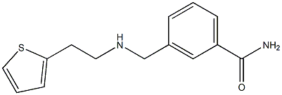 3-({[2-(thiophen-2-yl)ethyl]amino}methyl)benzamide Struktur