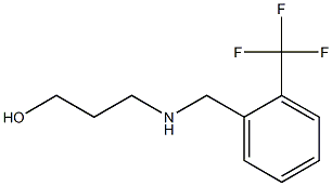 3-({[2-(trifluoromethyl)phenyl]methyl}amino)propan-1-ol Struktur