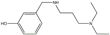 3-({[3-(diethylamino)propyl]amino}methyl)phenol Struktur