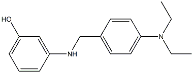 3-({[4-(diethylamino)phenyl]methyl}amino)phenol Struktur