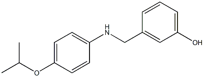 3-({[4-(propan-2-yloxy)phenyl]amino}methyl)phenol Struktur