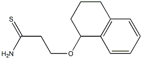 3-(1,2,3,4-tetrahydronaphthalen-1-yloxy)propanethioamide Struktur